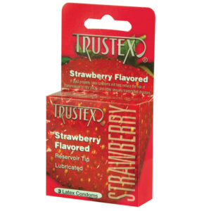 Trustex: Strawberry Condom 3pk