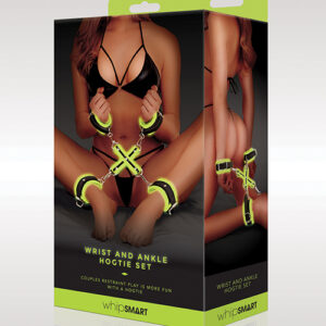 WhipSmart Glow in the Dark Wrist & Ankle Hogtie Set - Green