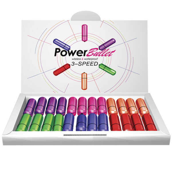 Power Bullet 3 Speed Asst Color (24/Bow)