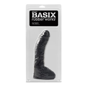 PD Basix Fat Boy 10in Dildo Balls Black