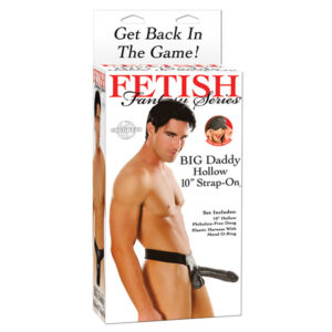 FF Big Daddy 10in HollowStrapOnBalls Blk