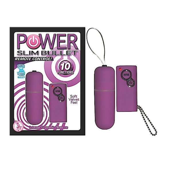 Power Slim Bullet Remote Control (Purp)