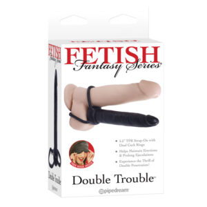 FF Double Trouble Cockring 5.5in Blk