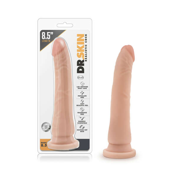 Dr. Skin Basic 8.5 Dildo 8.5in Beige