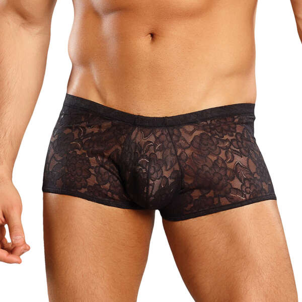 MP Stretch Lace Mini Short Black Sml