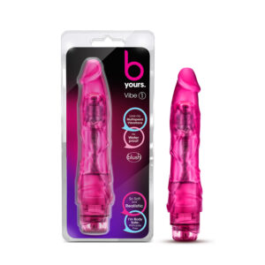 B Yours Vibe 1 Dildo 9in Vibrating Pink