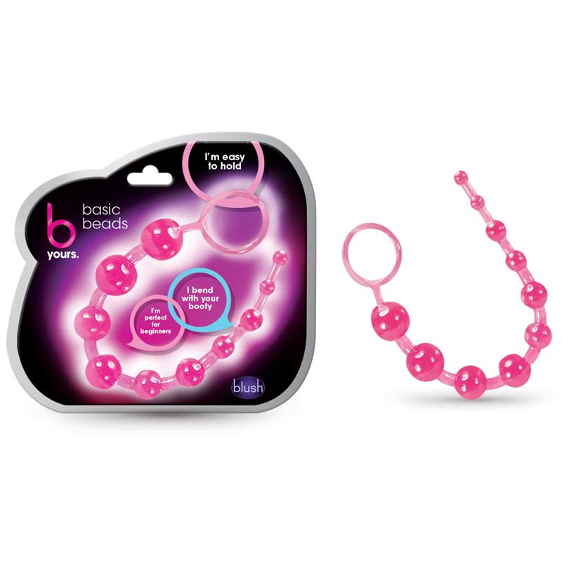 B Yours Basic Beads 12.75in Pink