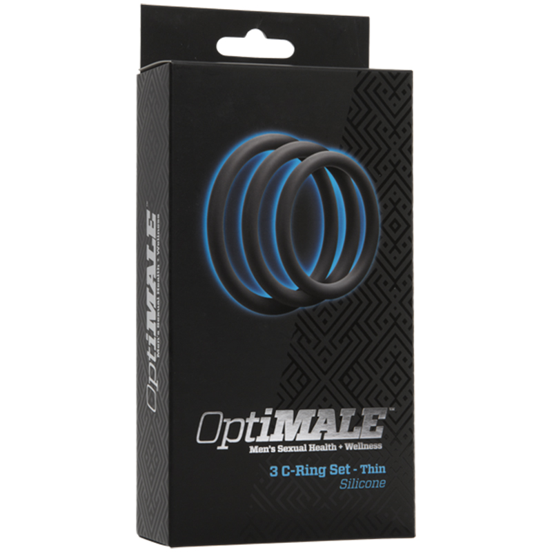 OptiMALE - 3 C-Ring Set - Thin Slate