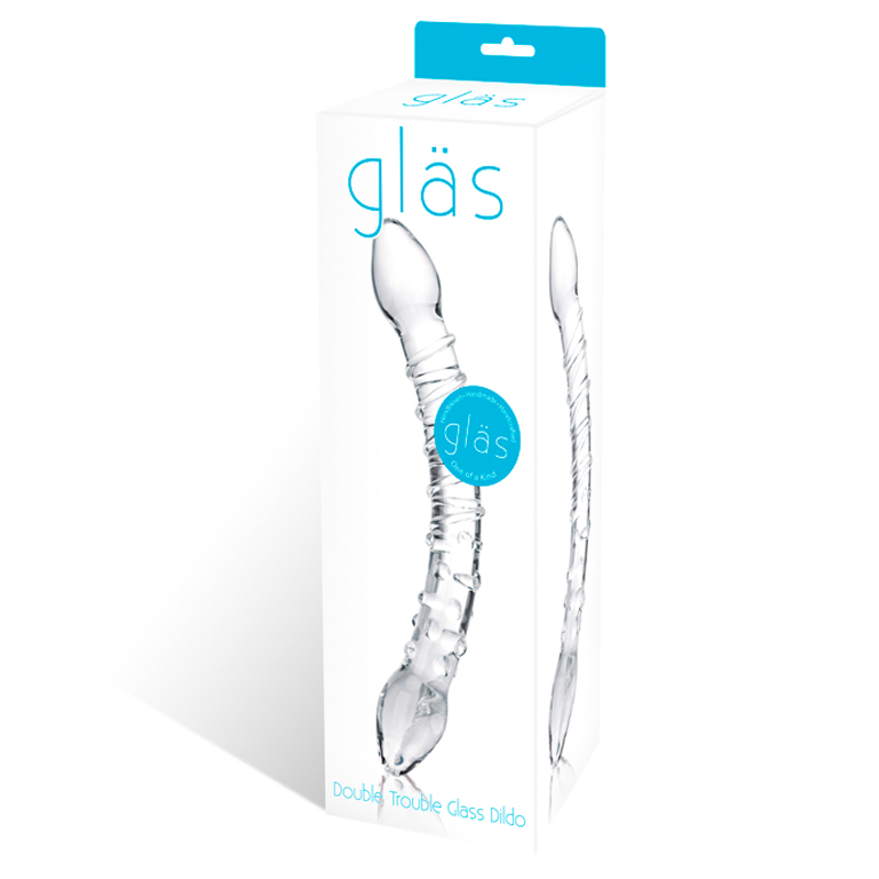 Glas 10in Double Trouble Glass Dildo