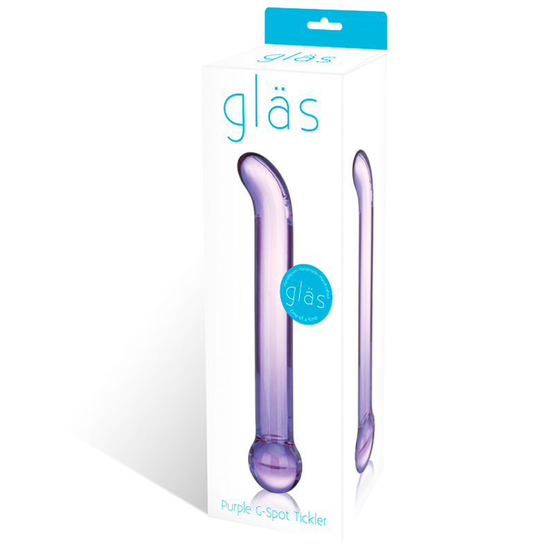 Glas 6.75in Purple G-Spot Tickler Dildo