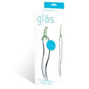 Glas 8.25in Glass Natural ChiliPep Dildo
