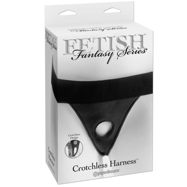 FF Velcro Crotchless Harness Black