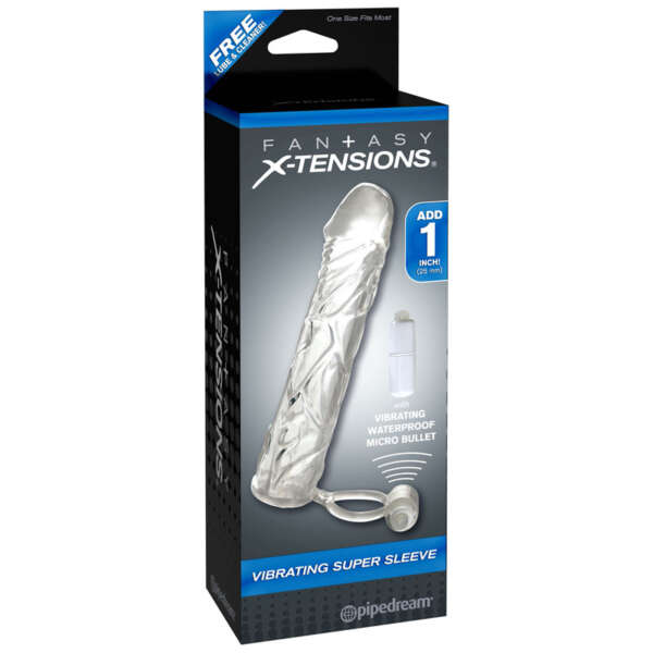FX Vibr SuperSleeve 1in Ball Strap Clear