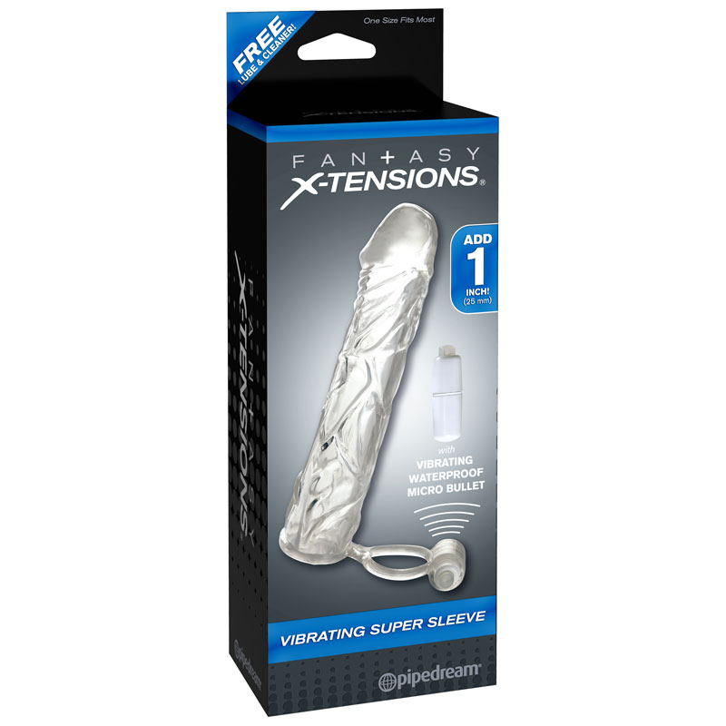 FX Vibr SuperSleeve 1in Ball Strap Clear