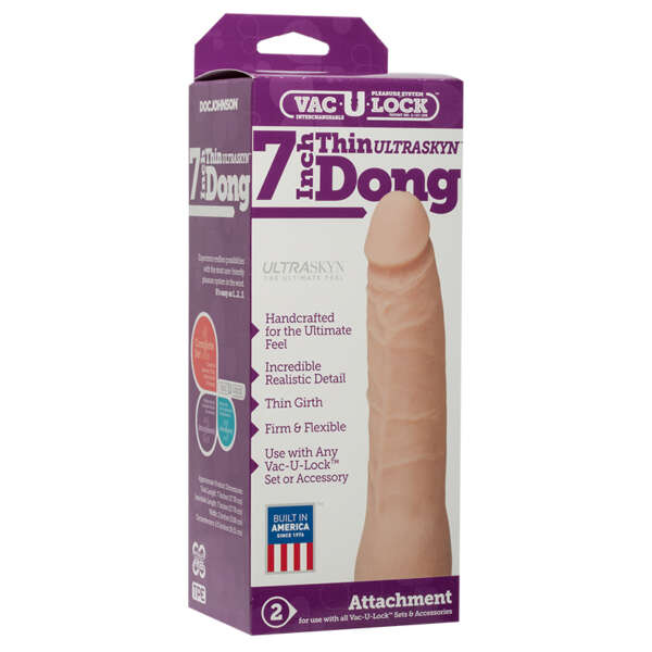 Vac-U-Lock- 7in Thin Dong ULTRASK White