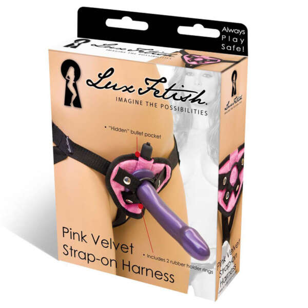 Lux Fetish Neoprene Strap-On Harness Pnk