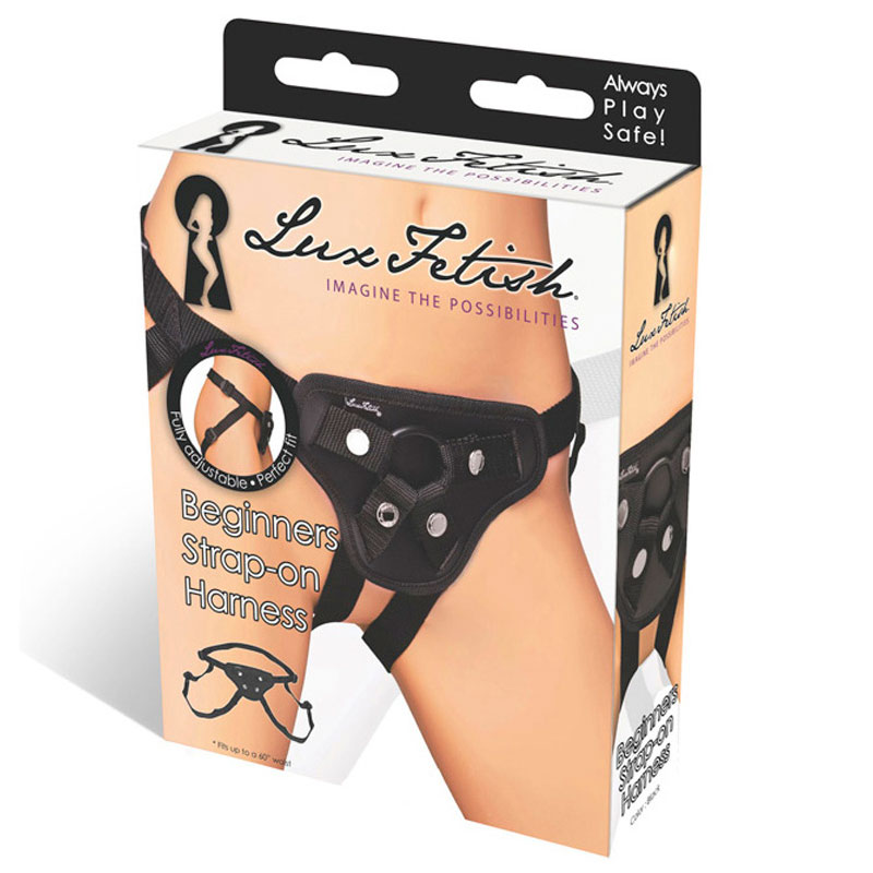 Lux Fetish Beginners StrapOn Harness Blk