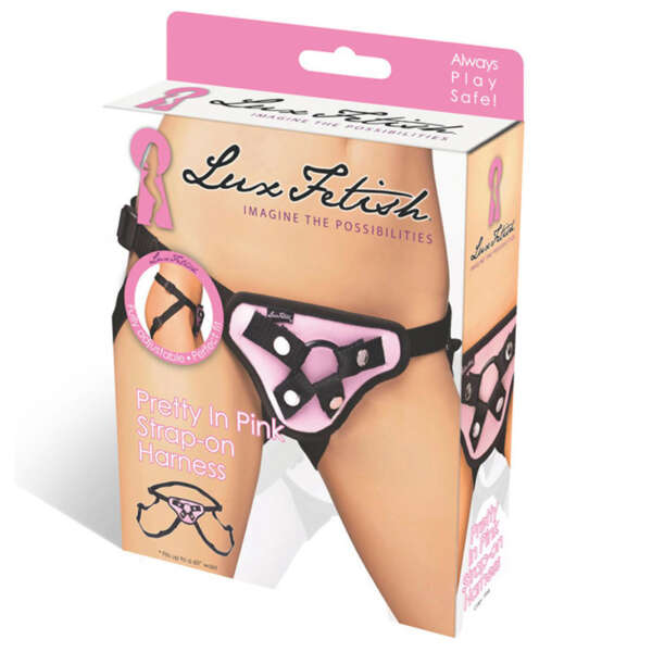 Lux Fetish Pretty in Pink Strap-On Harn