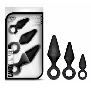 Luxe Night Rimmer Anal Plug Kit Black