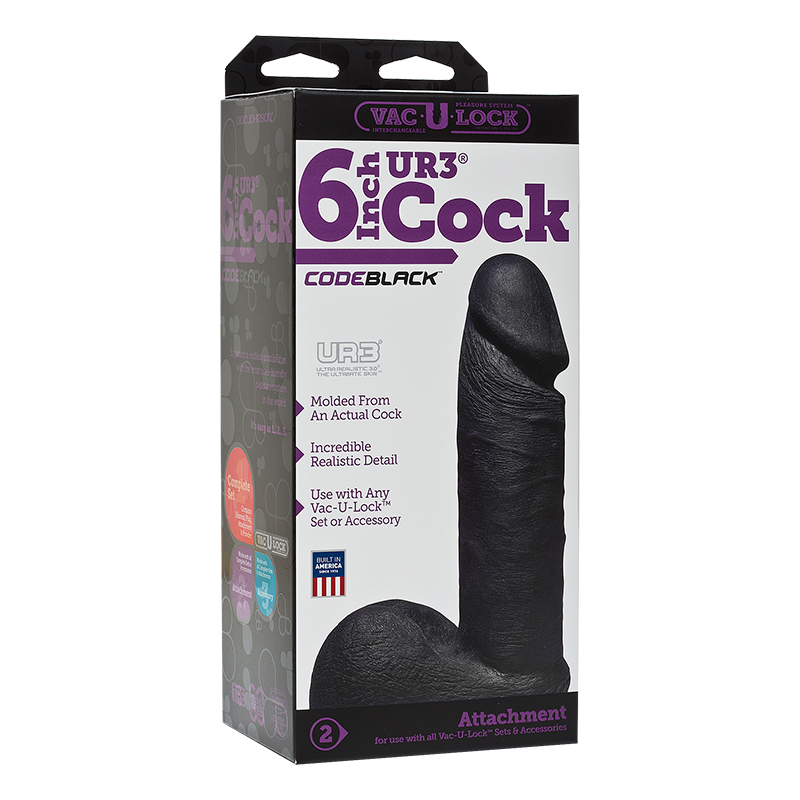 Vac-U-Lock ULTRA 6in Realistic CODEBLACK