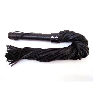 Rouge Flogger Leather w/Lther Handle Blk