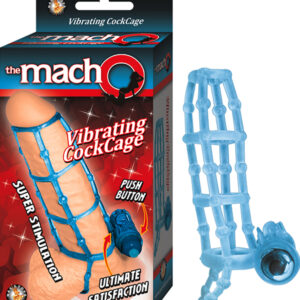 The Macho Vibrating Cockcage (Blue)