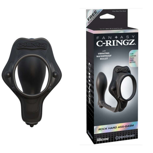 FCR Rock Hard Ass-Gasm Vibrating Black