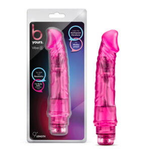 B Yours Vibe 6 Dildo 9.25in Vibr Pink