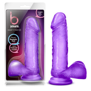 B Yours Sweet n Hard 2 Dildo 7.75in Pur