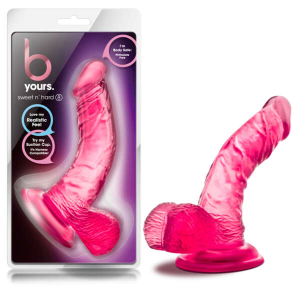 B Yours Sweet n Hard 8 Dildo 6.5in Pink