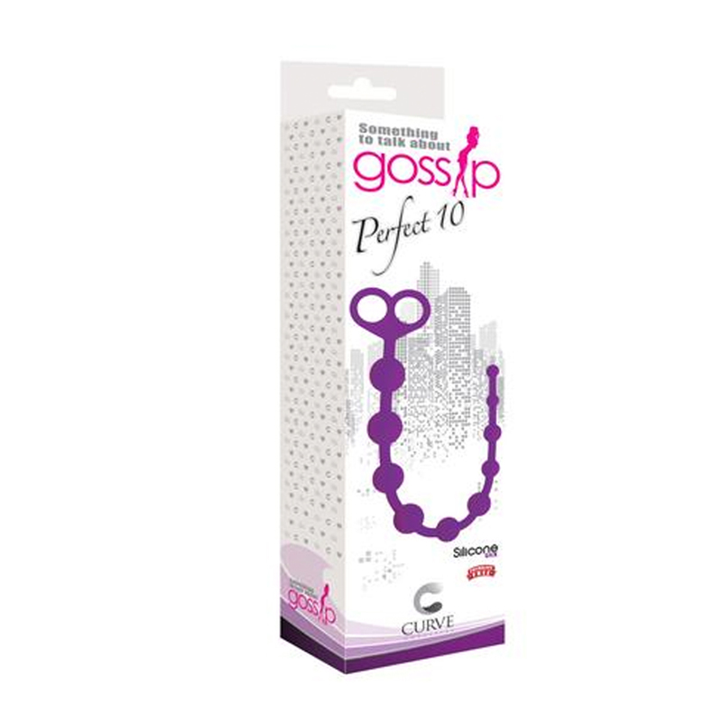 Gossip Perfect 10 Anal Beads Violet