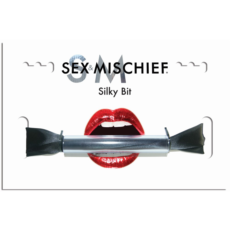 SS S&M Silky Bit Gag Black