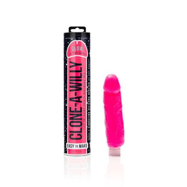 Clone-A-Willy Hot Pink GITD