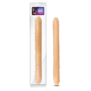 B Yours 18in Double Dildo Beige