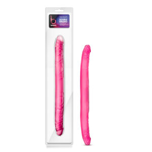 B Yours 16in Double Dildo Pink