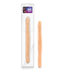 B Yours 16in Double Dildo Beige