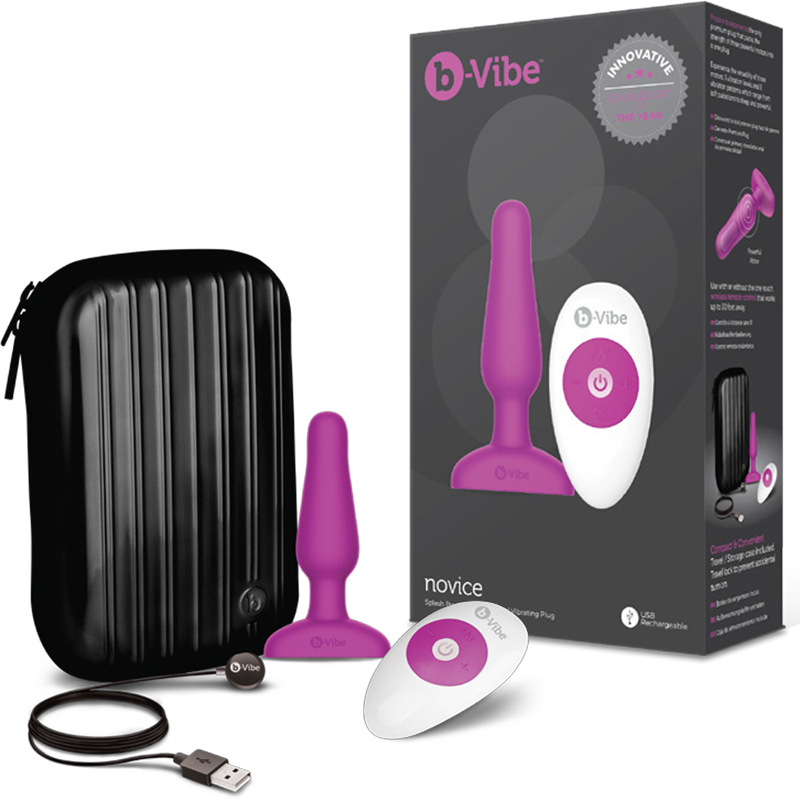 b-Vibe Novice Vibrating Anal Plug Fuch