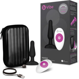 b-Vibe Novice Vibrating Anal Plug Black