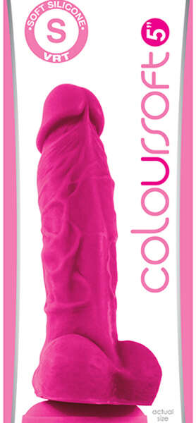 ColourSoft 5in Soft Dildo Pink