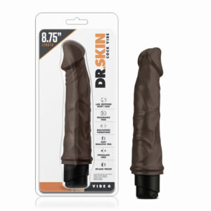 Dr. Skin Vibe 6 Dildo 8.75in Vibrat Brn