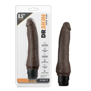 Dr. Skin Vibe 7 Dildo 8.5in Vibrat Brn
