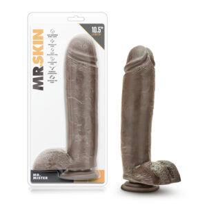 Dr. Skin Mr. Mister 10.5in Dildo Brown