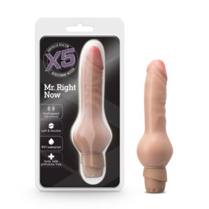 X5 Mr. Right Now 7in Vibra Dildo Beige