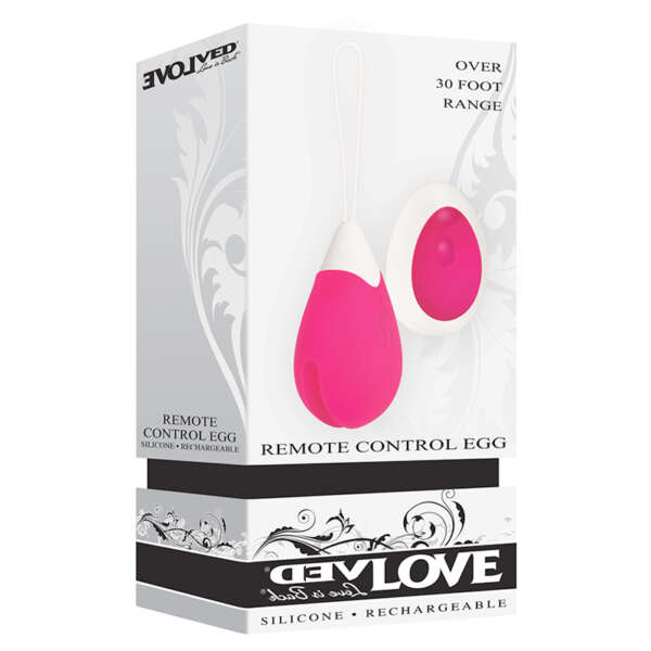 Evolved Recharge Remote Egg Vibe Pink