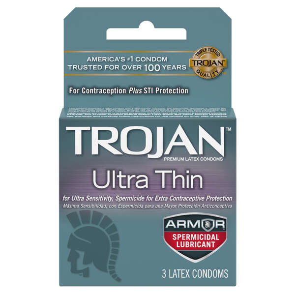 Trojan Ultra Thin Armor(Spermicidal) 3pk