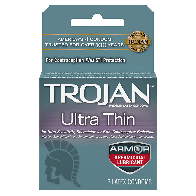 Trojan Ultra Thin Armor(Spermicidal) 3pk