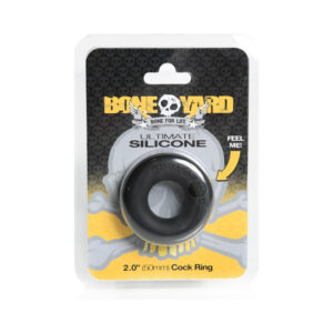 Boneyard Ultimate Silicone Cock Ring Bla
