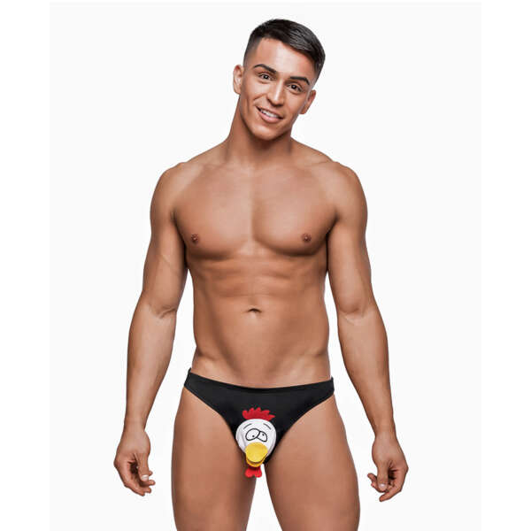 MP Novelty Choke The Chckn Bikini Bk O/S