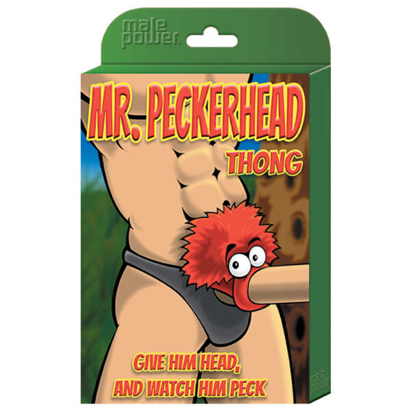 MP Novelty Mr. PeckerHead Thong Blk O/S