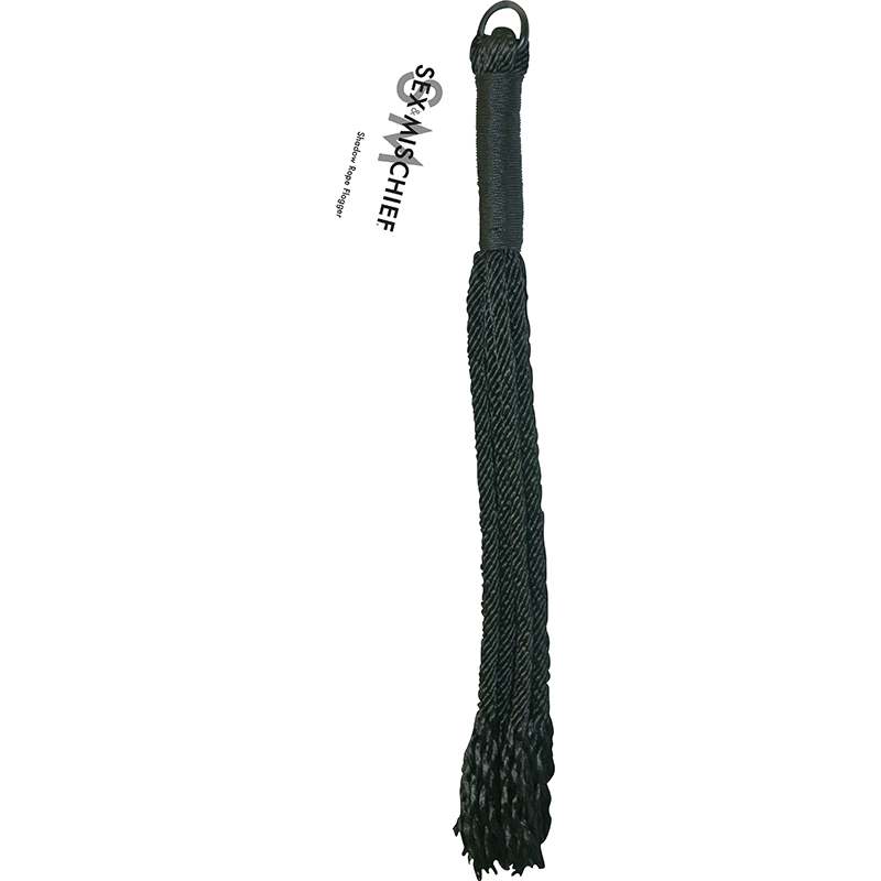 SS S&M Shadow Rope Flogger Black